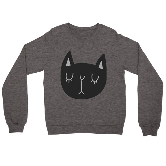 Cat Face Crewneck Sweatshirt