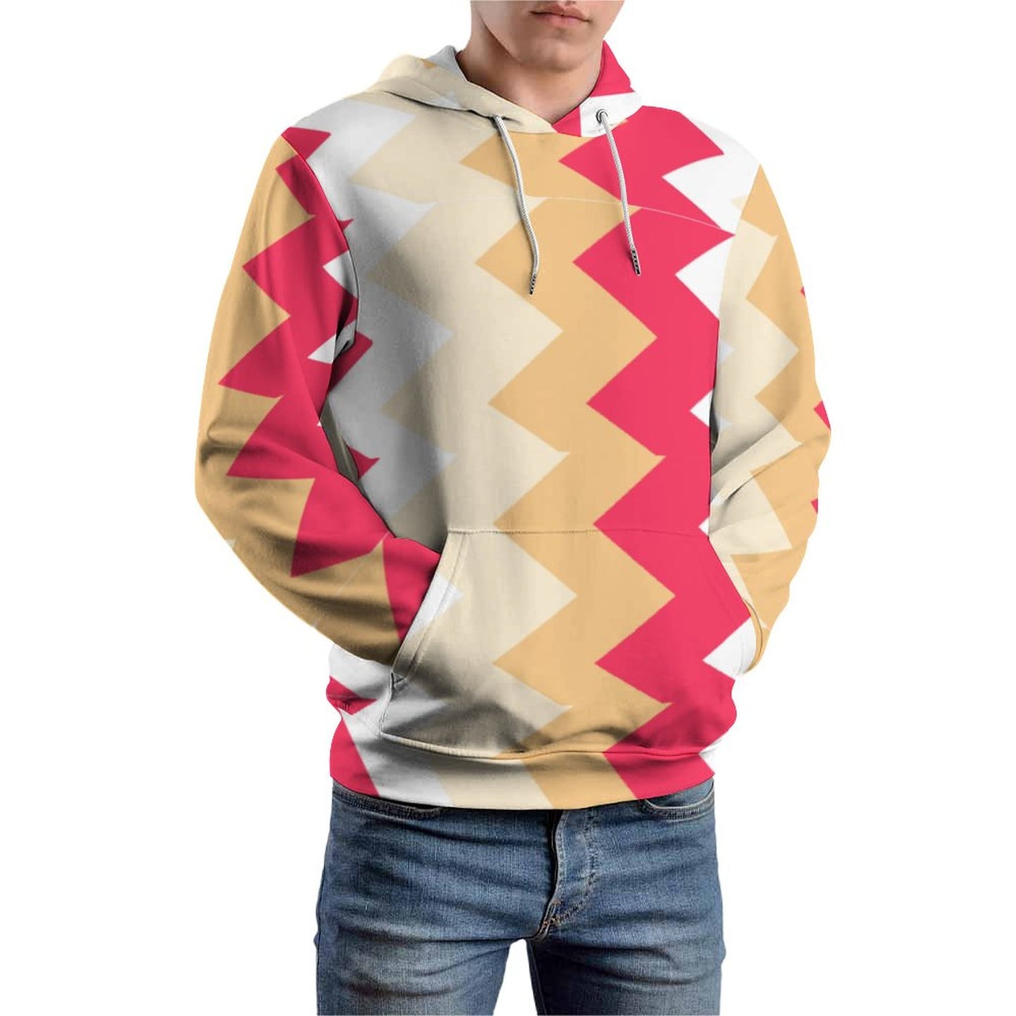 Colour Pattern Hoodie for Men