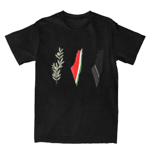 Men's Watermelon Green Plant Fresh Minimalist Painting Pattern