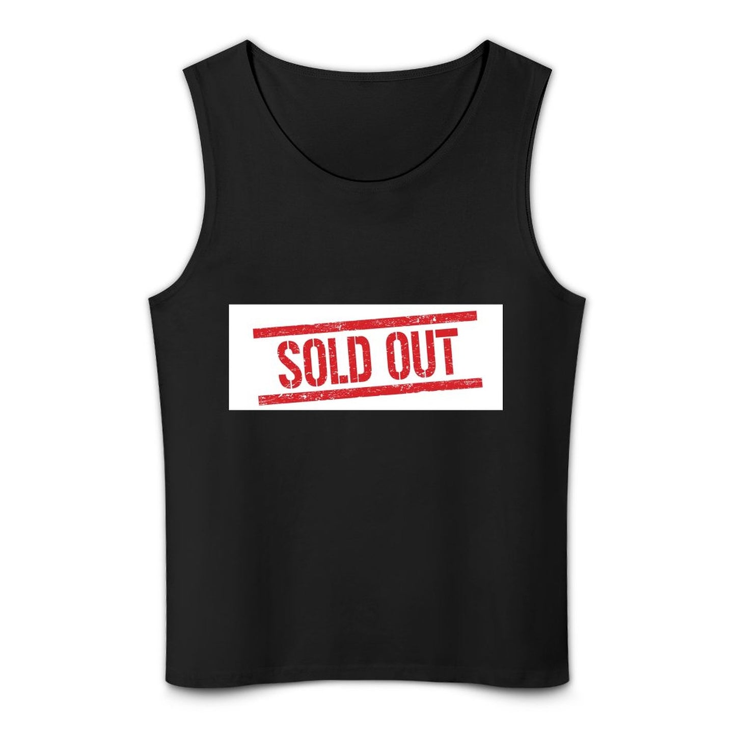 Sold Out design men cotton tank shirt