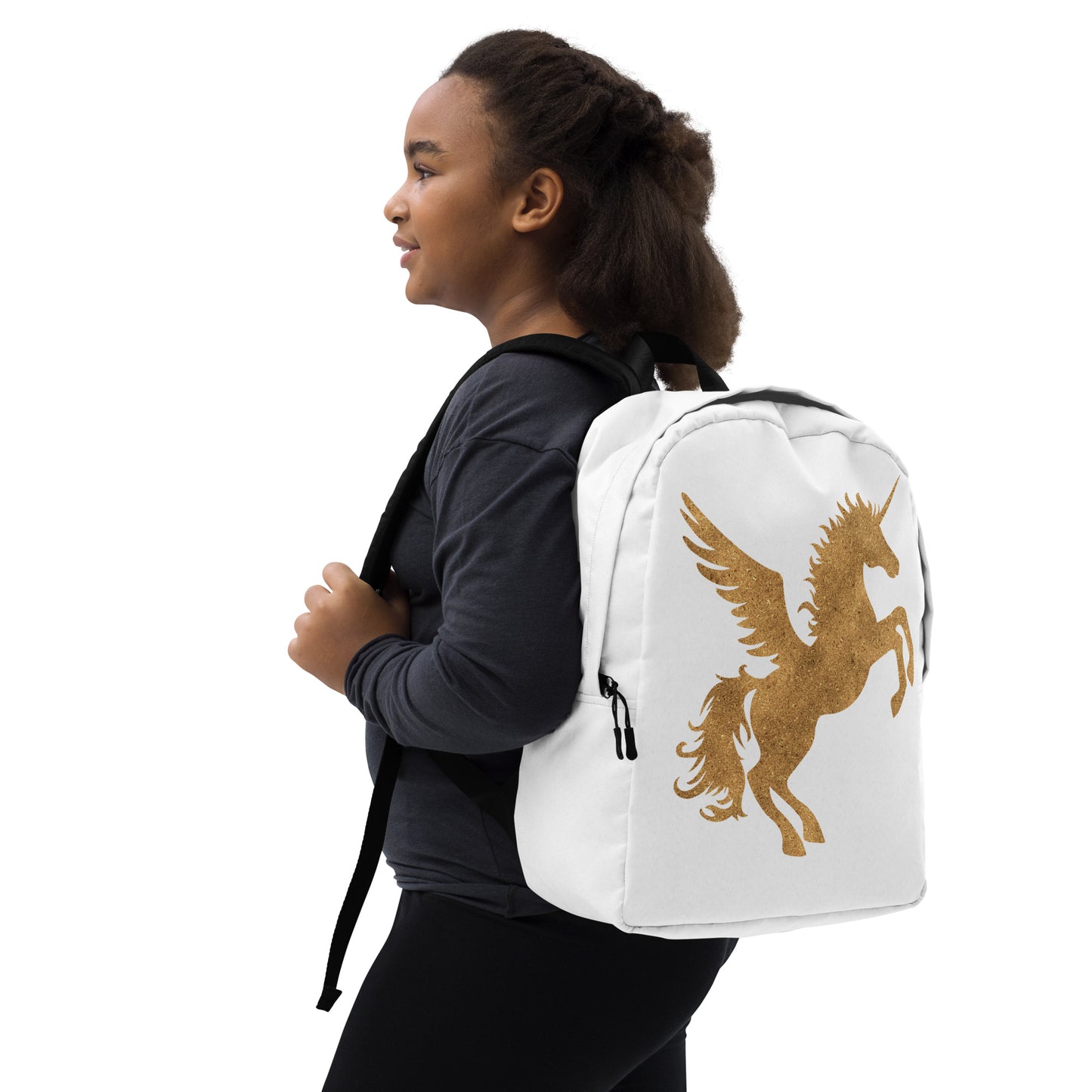 Minimalist Golden Unicorn Backpack