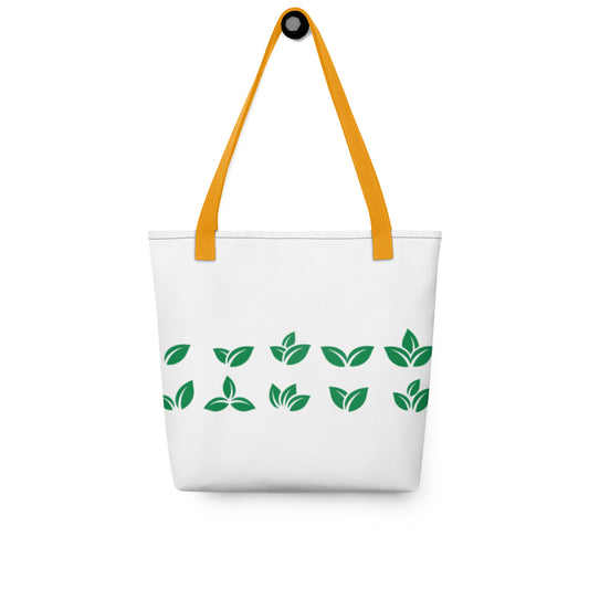 Green leaf print Tote Bag