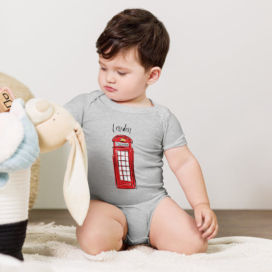 The Lodon Manny Telephone Baby Bodysuit