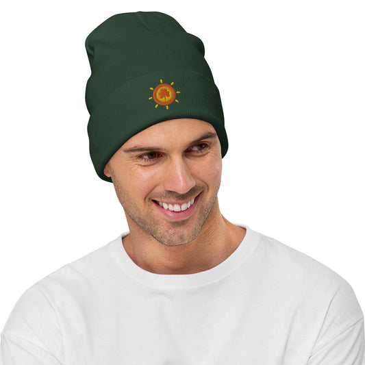 Clover Coin Embroidered Beanie