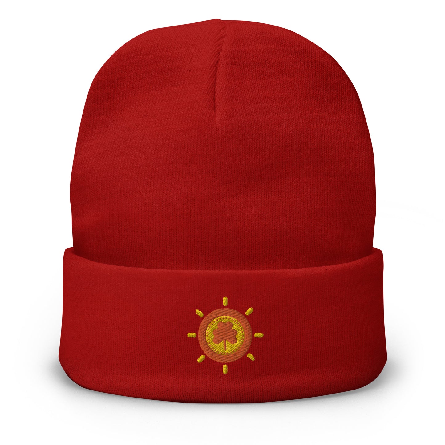 Clover Coin Embroidered Beanie