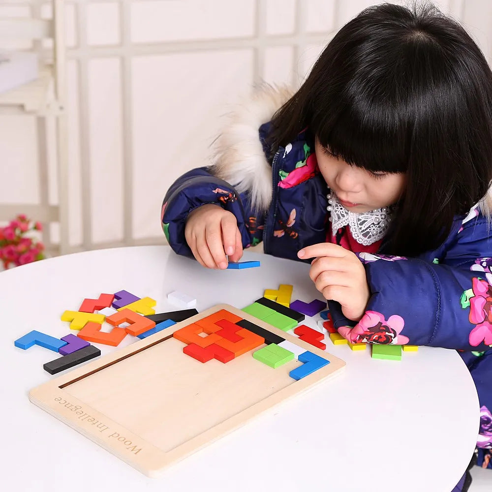 Wooden Jigsaw Puzzles Baby Toy