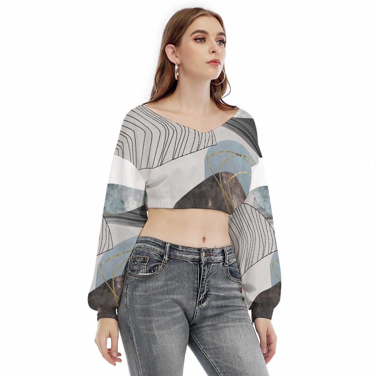 CLICKS Design Cropped Sweatshirt