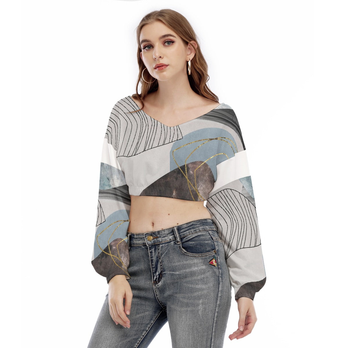 CLICKS Design Cropped Sweatshirt