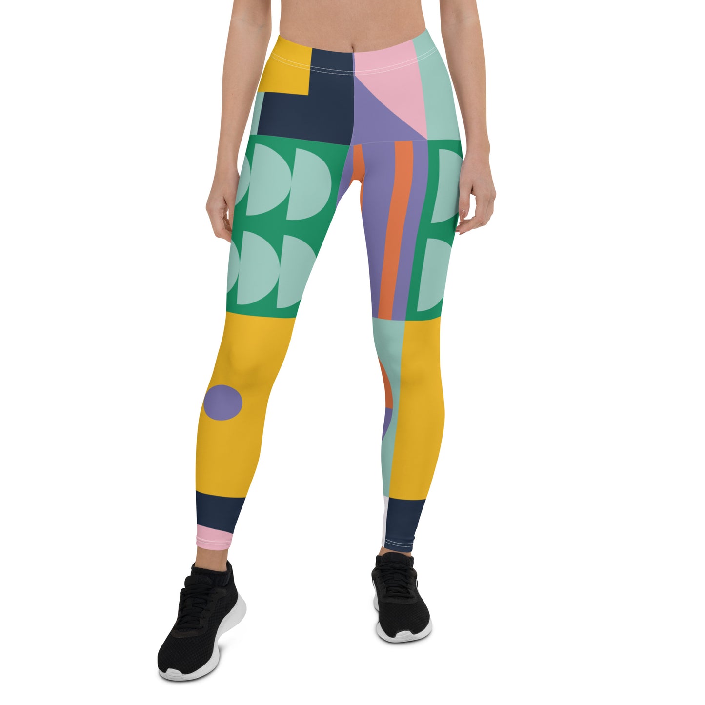 Mid-century abstract colorful Leggings
