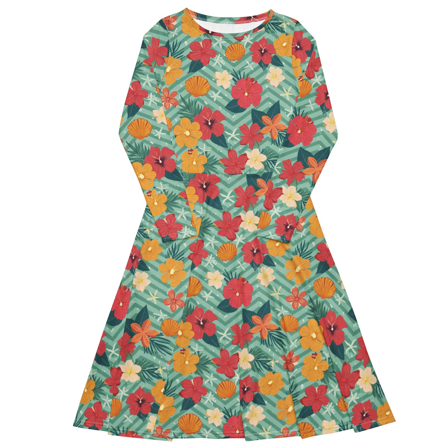 Florar Summer Print midi dress