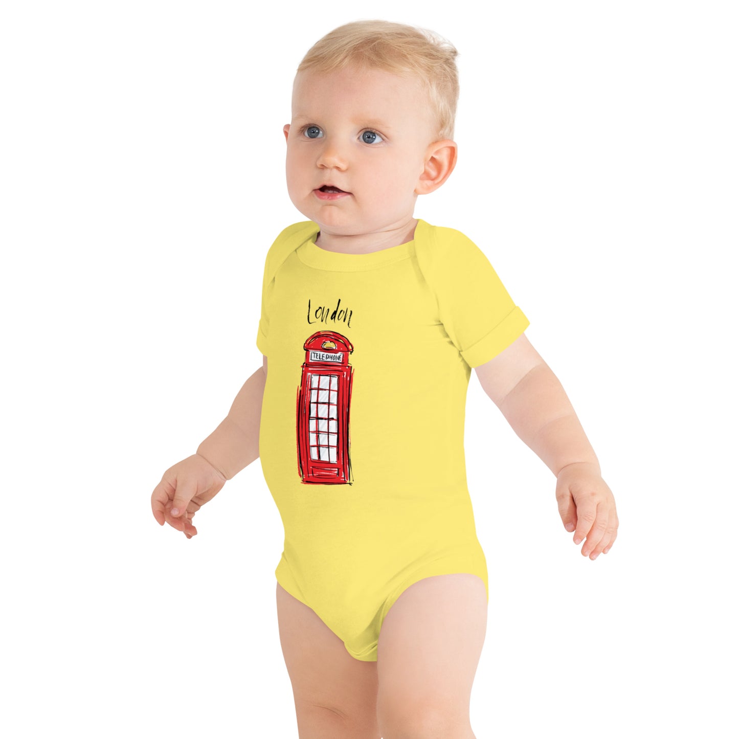 The Lodon Manny Telephone Baby Bodysuit