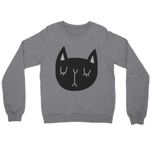 Cat Face Crewneck Sweatshirt