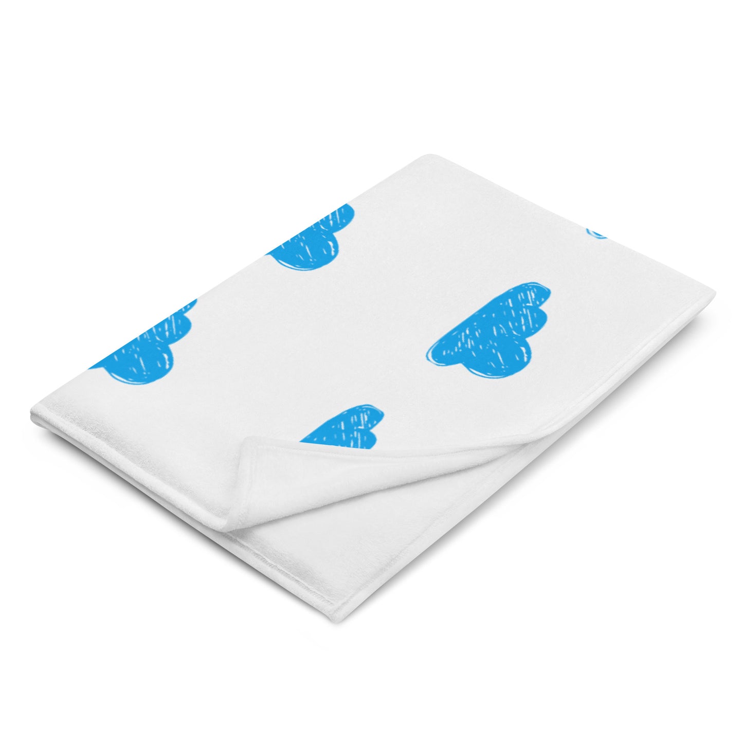 The London Manny Blue Cloud Throw Blanket