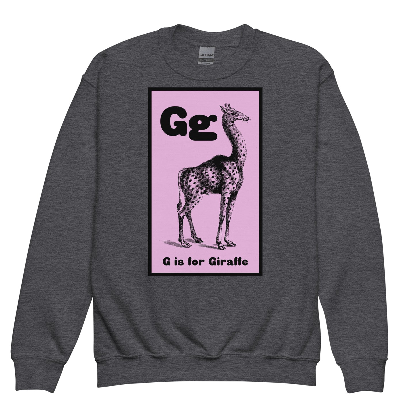 The London Manny with Giraffe logo design crewneck sweatshirt